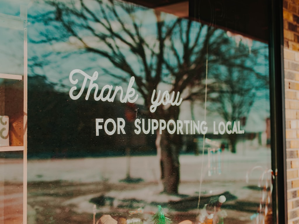 A local business storefront